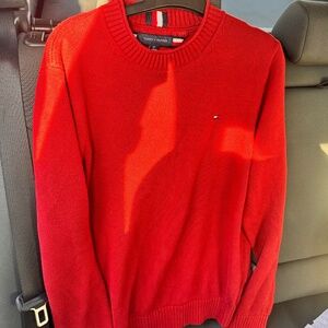 Red Tommy Hilfiger sweater